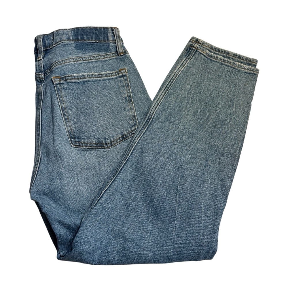 Abercrombie & Fitch Jeans Size 6 The Mom High-Rise Light Blue Curve Love Cotton - Picture 5 of 14